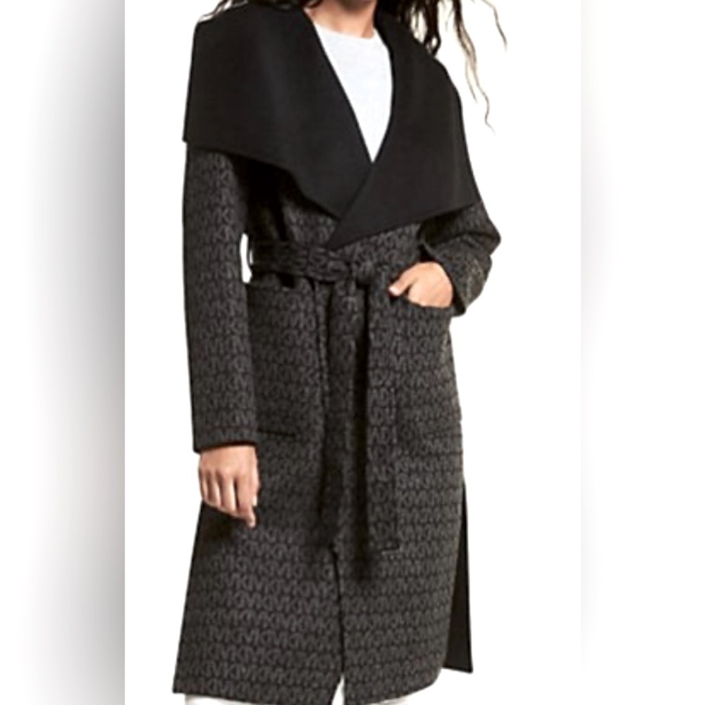 Michael Kors Jacquard MK Monogram Coat
